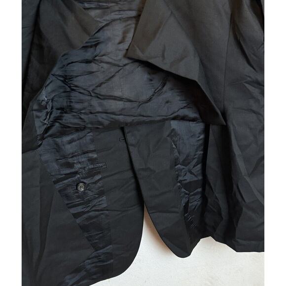 RRL Ralph Lauren 100% Wool Black Blazer Sport Coat 2 Button 44 Short - Picture 7 of 9